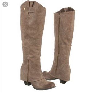 Fergie Tan Ledger Too Boots